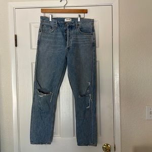 AGOLDE Jamie High-Rise Distressed Jeans - Size 28